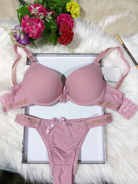 Single Padded Bra Penty Set with Fancy Elastic (SPBS 006)